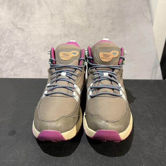 New Balance Fresh Foam X Hierro Womens 9.5 D Brown Gore-Tex Vibram Trail Hiking - Picture 2 of 9